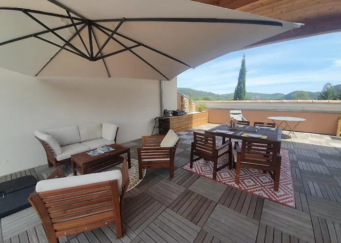 Apartment Terrasse 130m2 Panoramique Avec Climatisation Piscine - 3